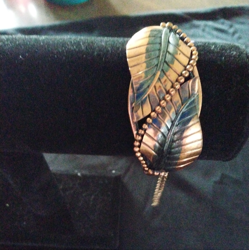 Vintage whiting and Davis copper fashion bracelet